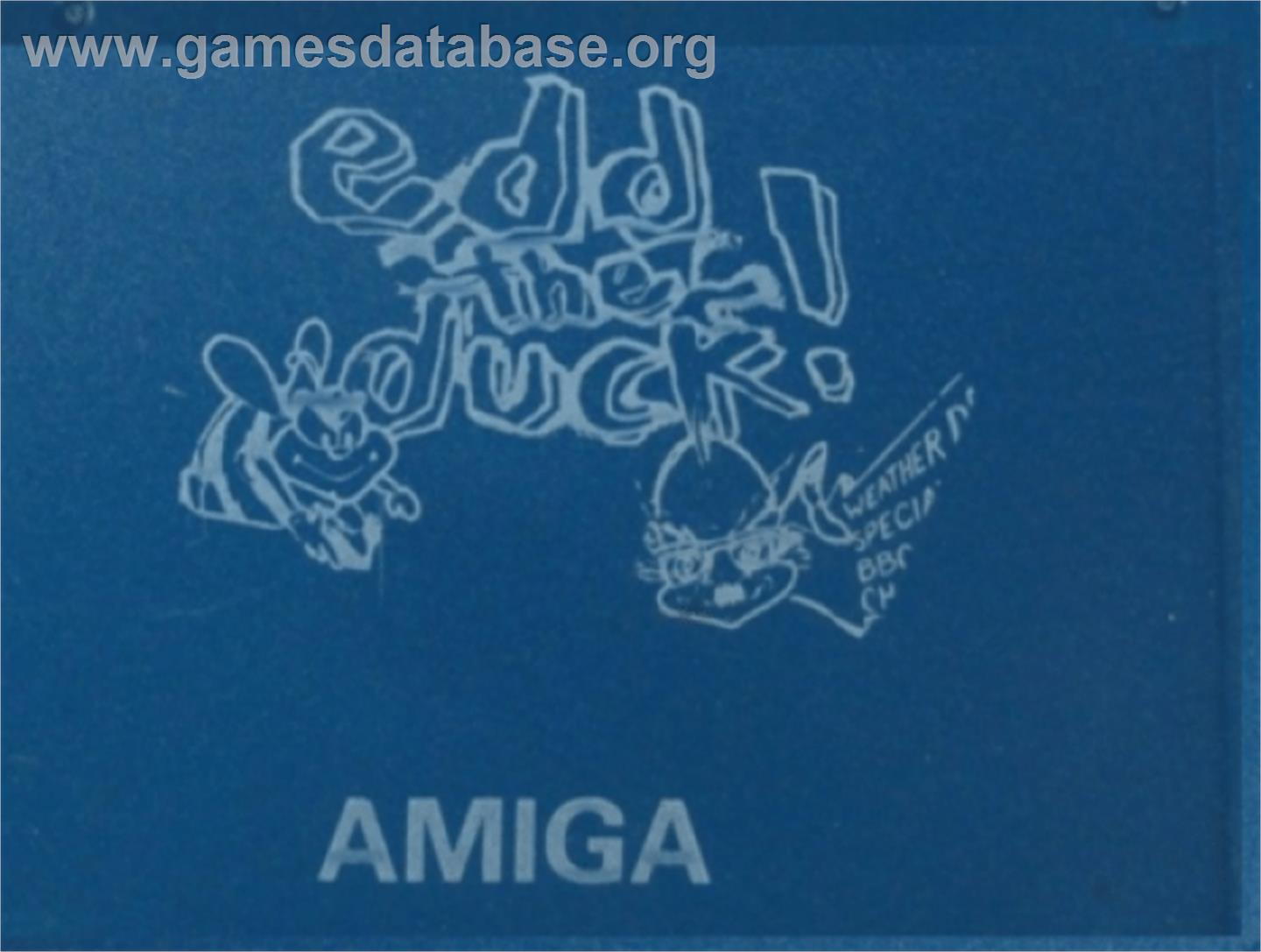 Edd the Duck - Commodore Amiga - Artwork - Cartridge Top