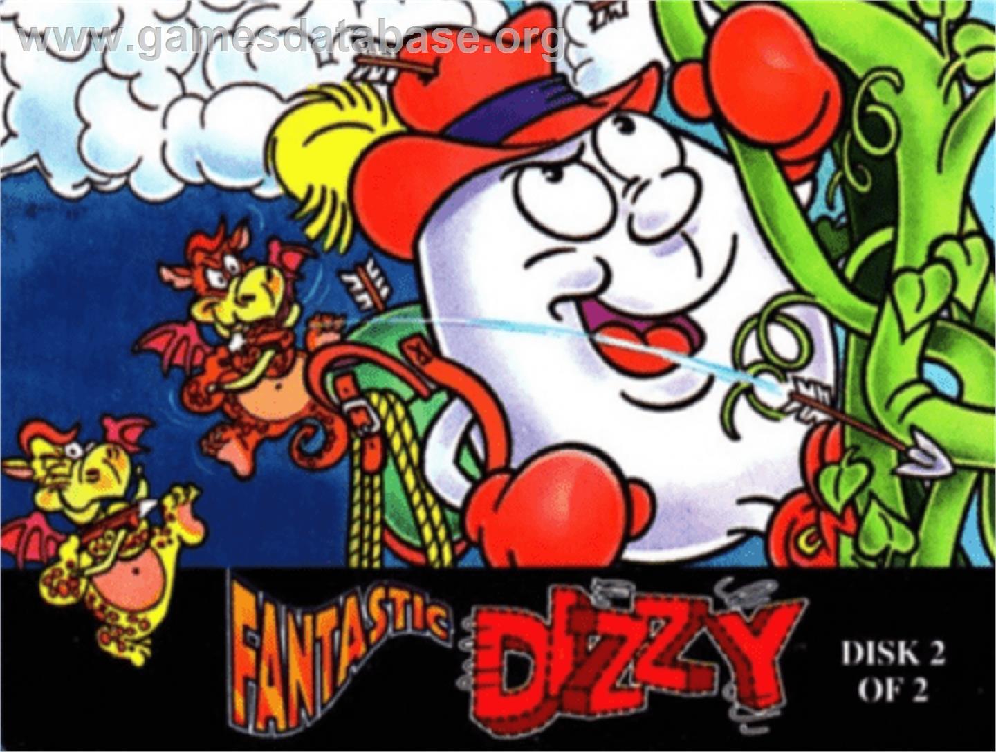 Fantastic Dizzy - Commodore Amiga - Artwork - Cartridge Top