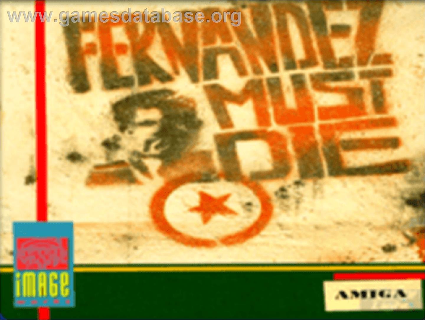 Fernandez Must Die - Commodore Amiga - Artwork - Cartridge Top