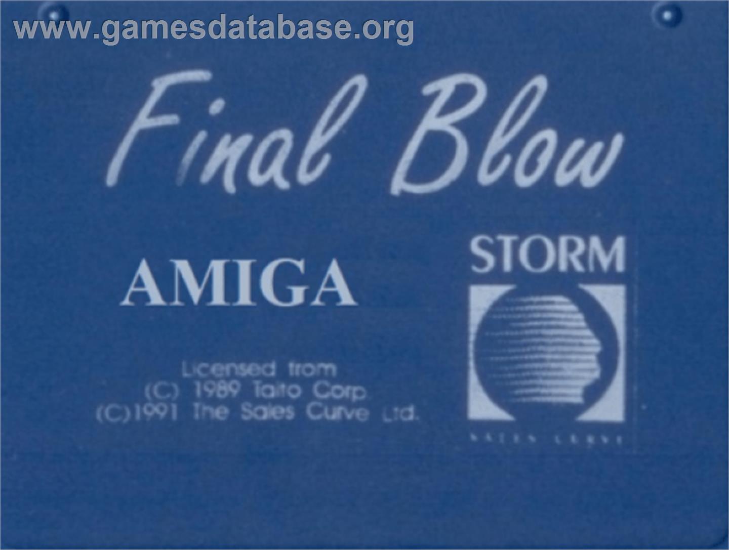 Final Blow - Commodore Amiga - Artwork - Cartridge Top