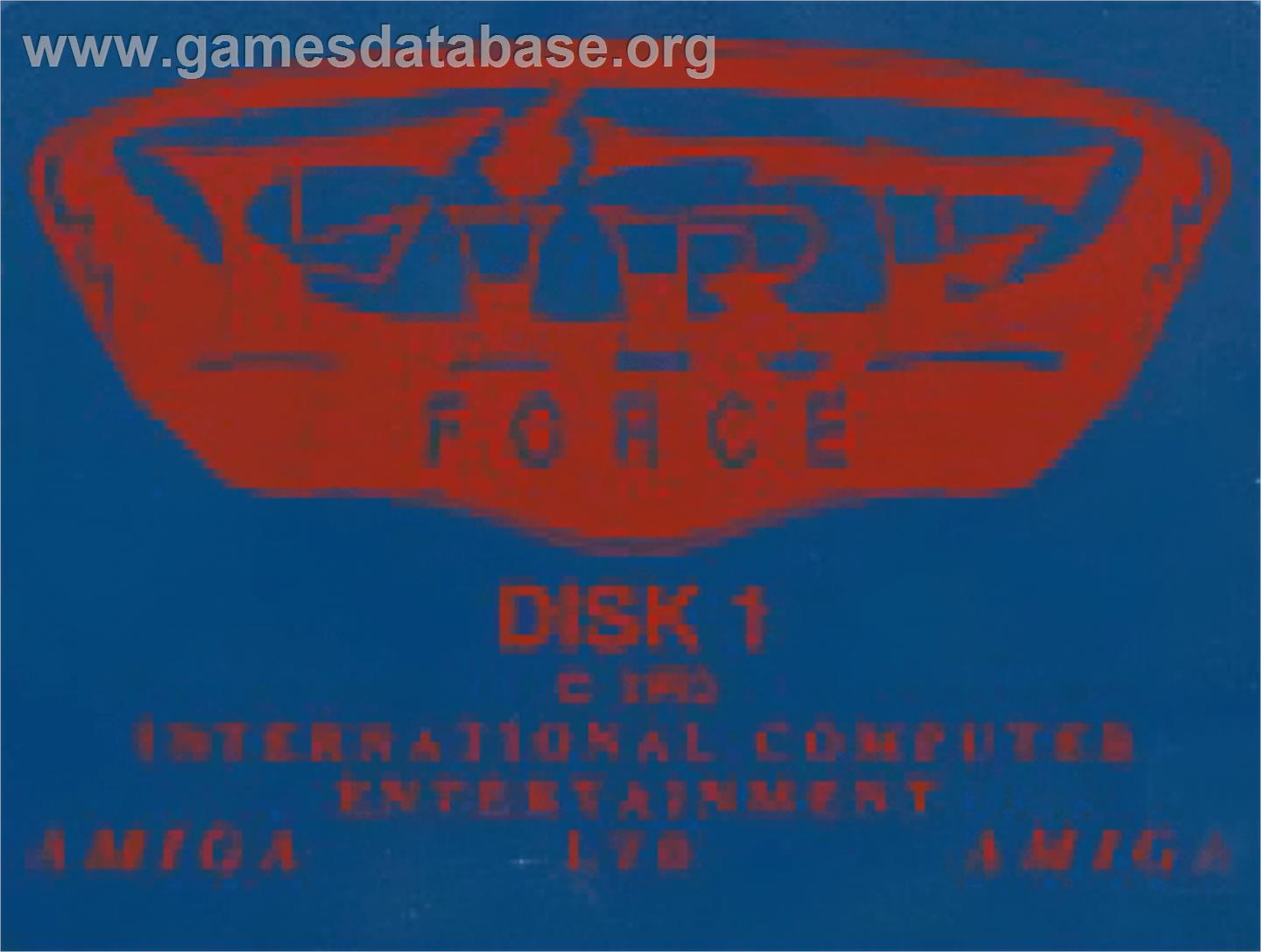 Fire Force - Commodore Amiga - Artwork - Cartridge Top
