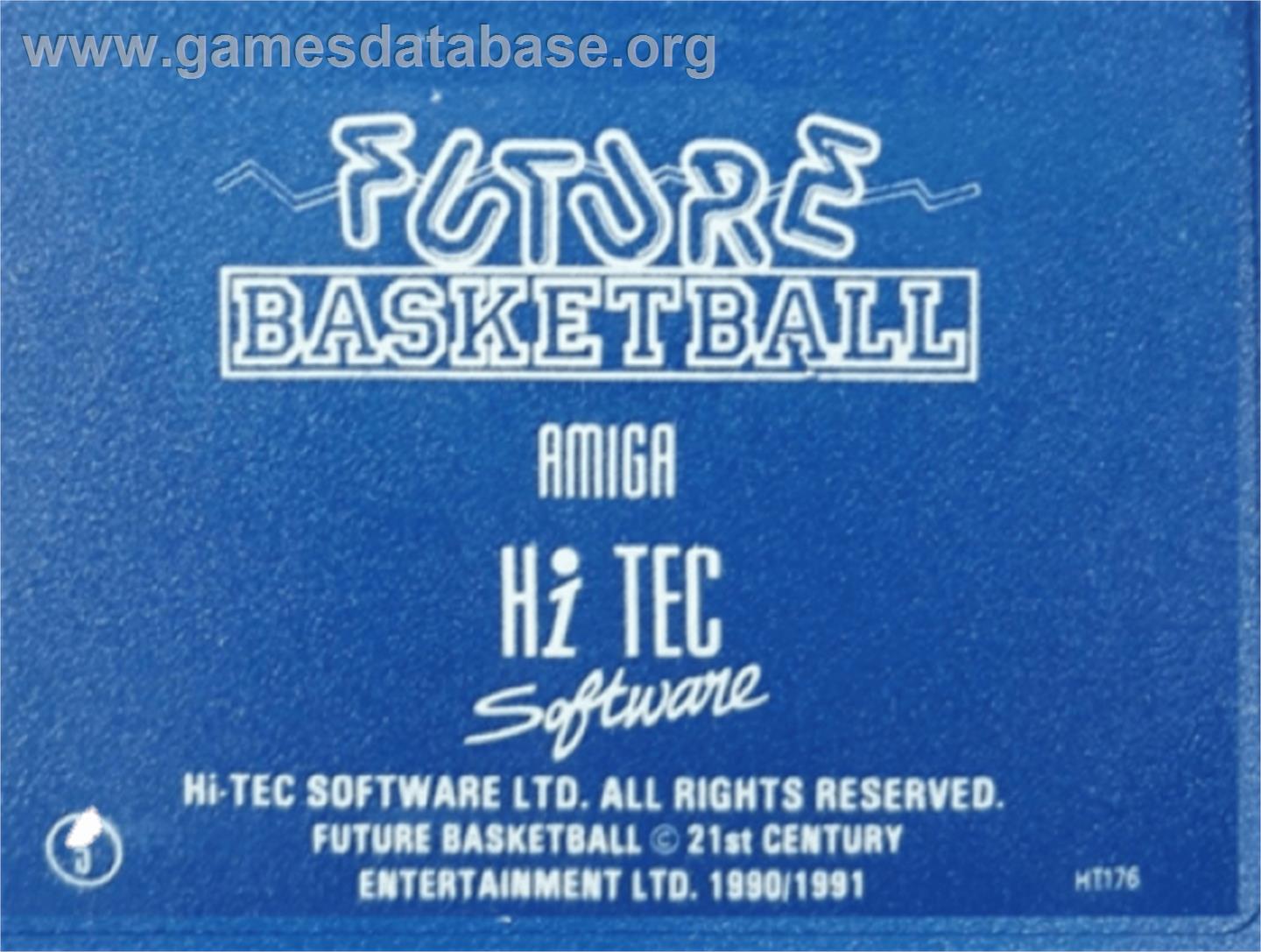 Future Basketball - Commodore Amiga - Artwork - Cartridge Top