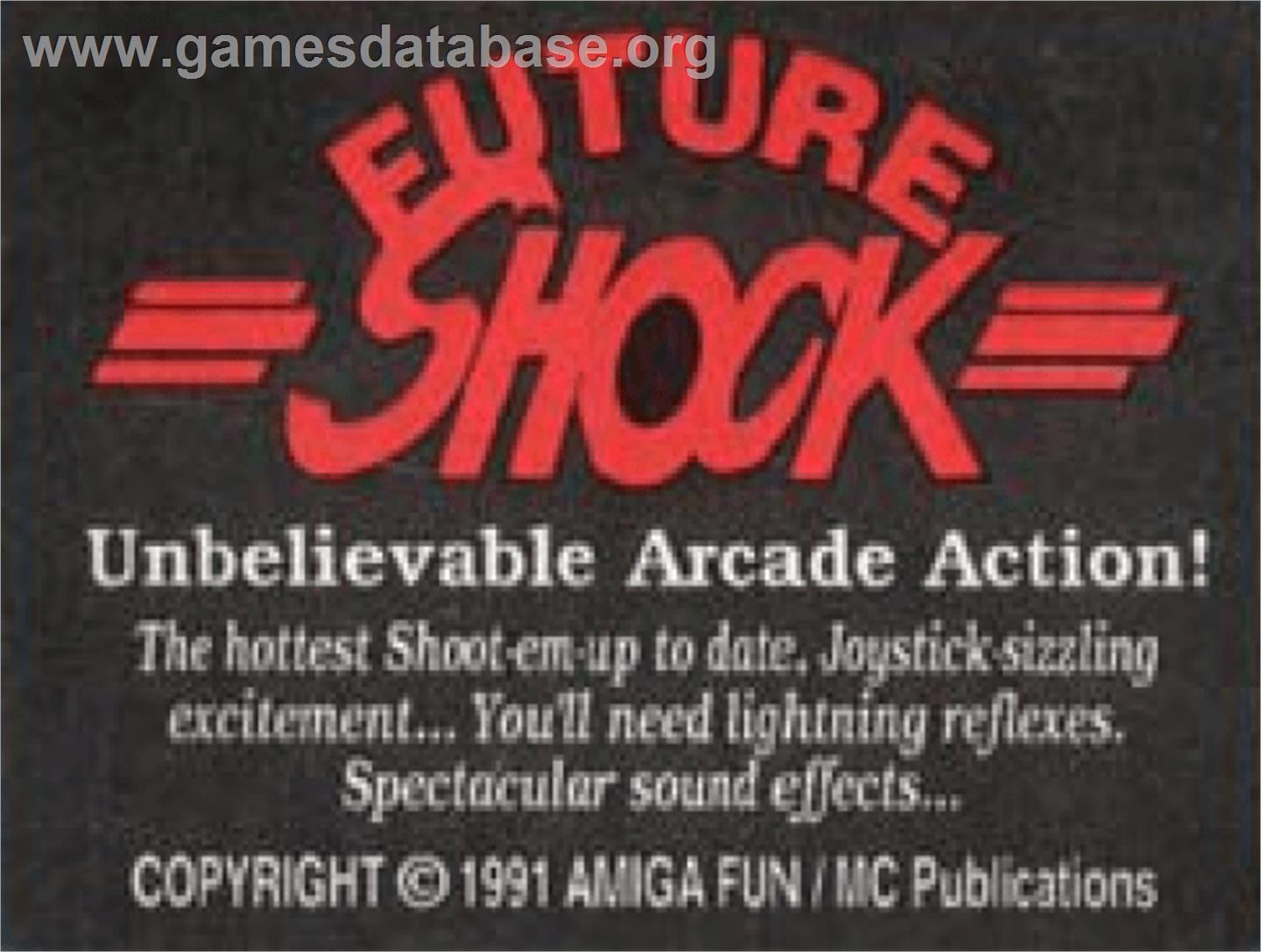 Future Shock - Commodore Amiga - Artwork - Cartridge Top
