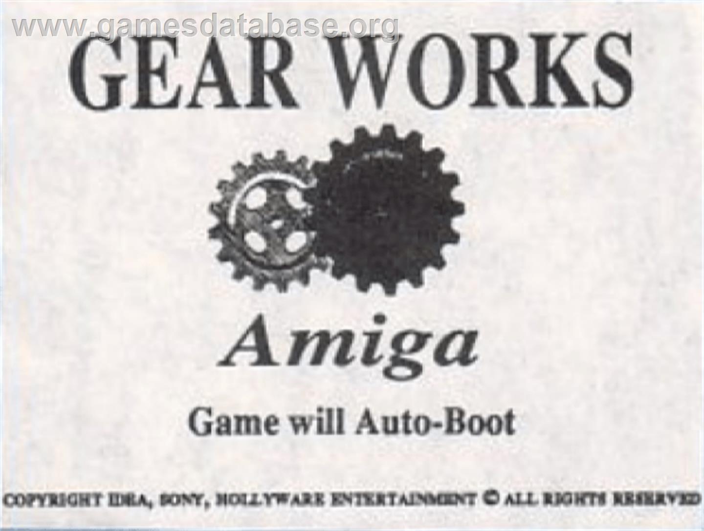 Gear Works - Commodore Amiga - Artwork - Cartridge Top