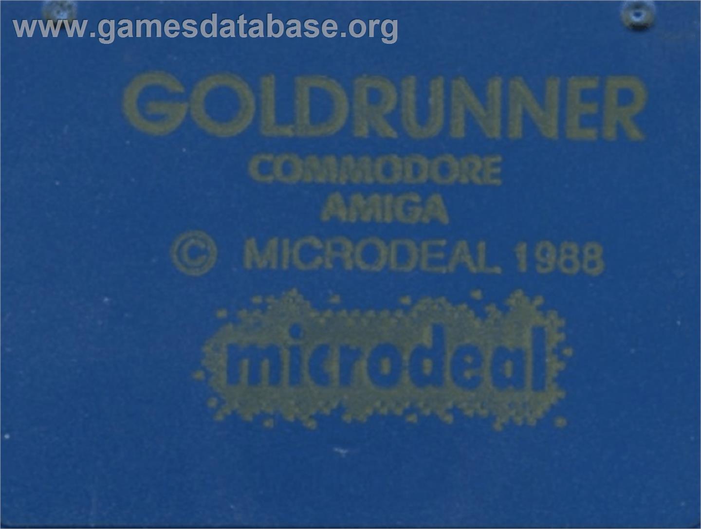 Goldrunner - Commodore Amiga - Artwork - Cartridge Top