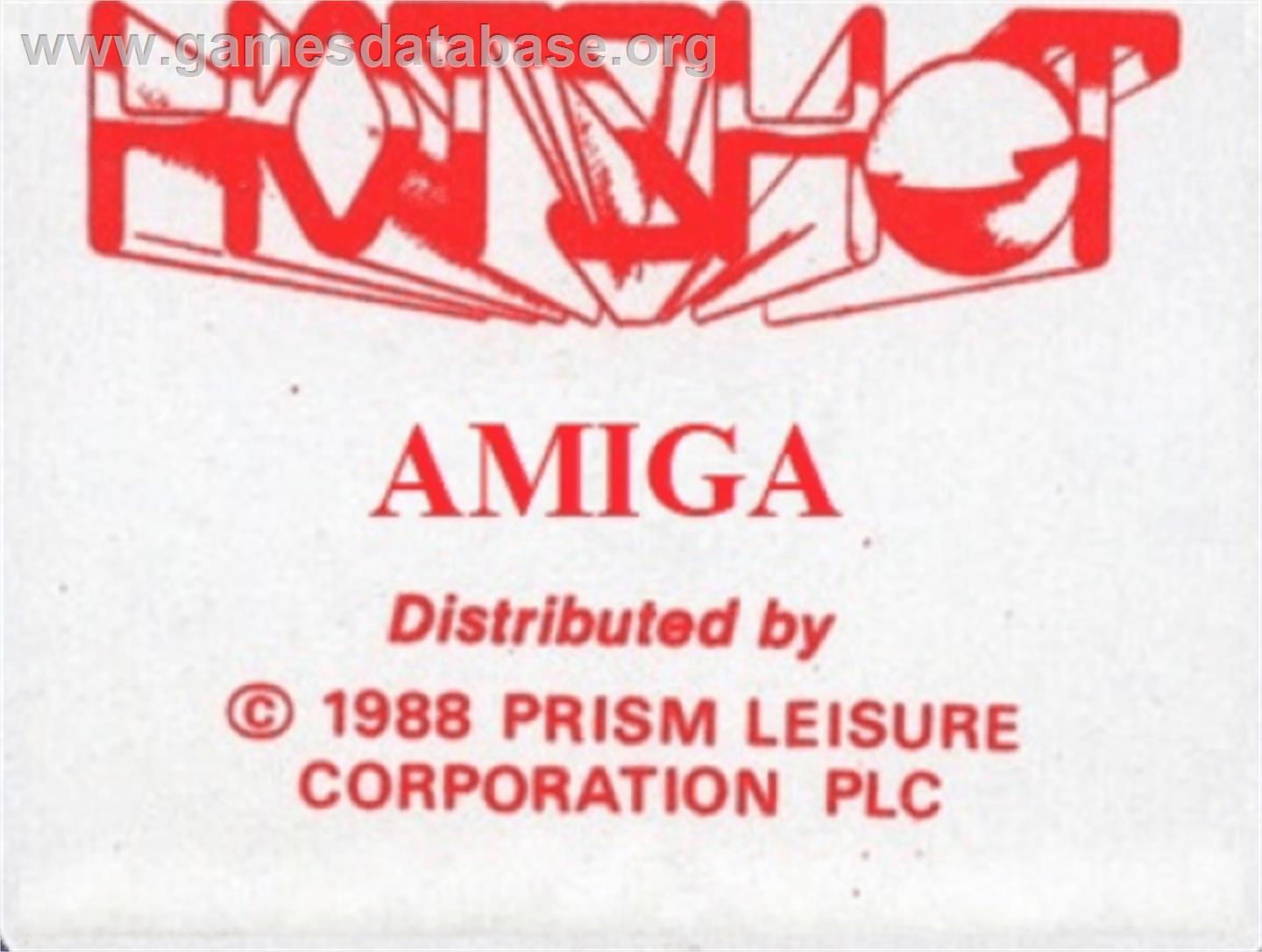 Hot Shot - Commodore Amiga - Artwork - Cartridge Top