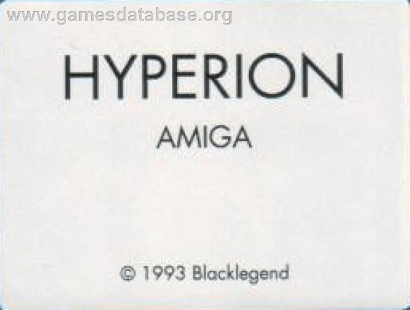 Hyperion - Commodore Amiga - Artwork - Cartridge Top
