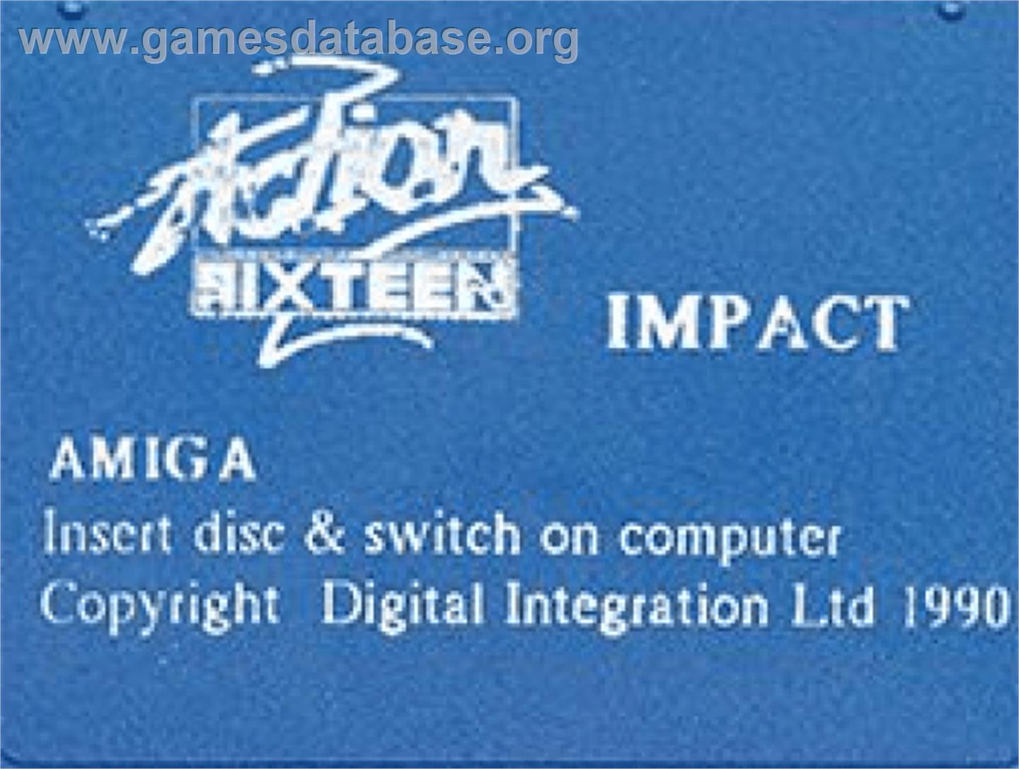 Impact - Commodore Amiga - Artwork - Cartridge Top