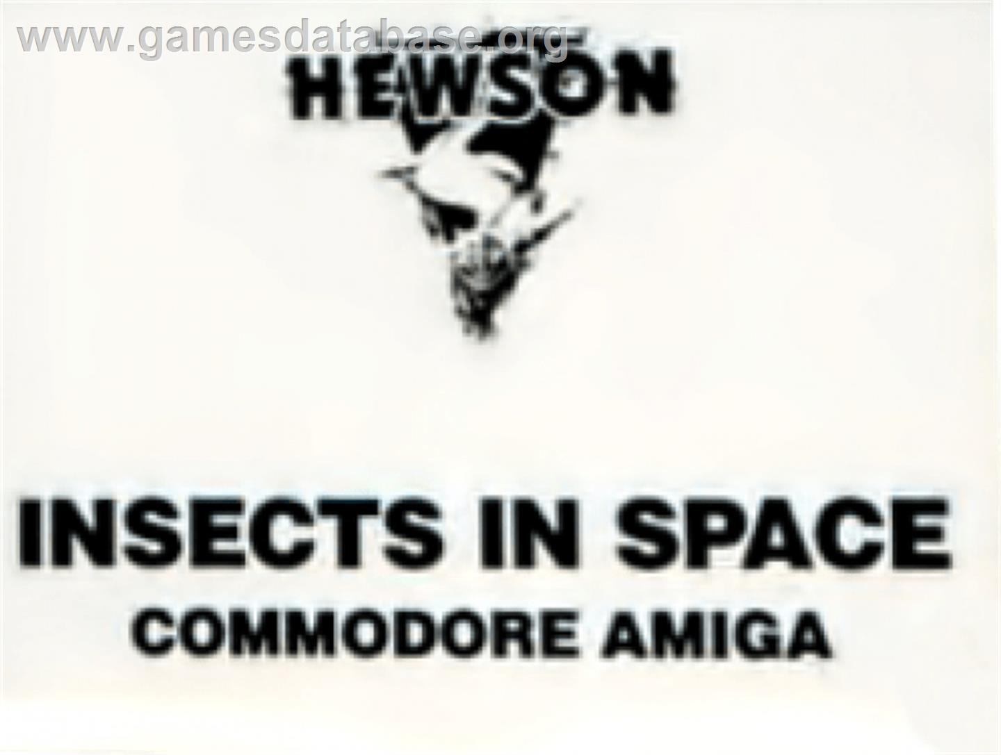Insects In Space - Commodore Amiga - Artwork - Cartridge Top