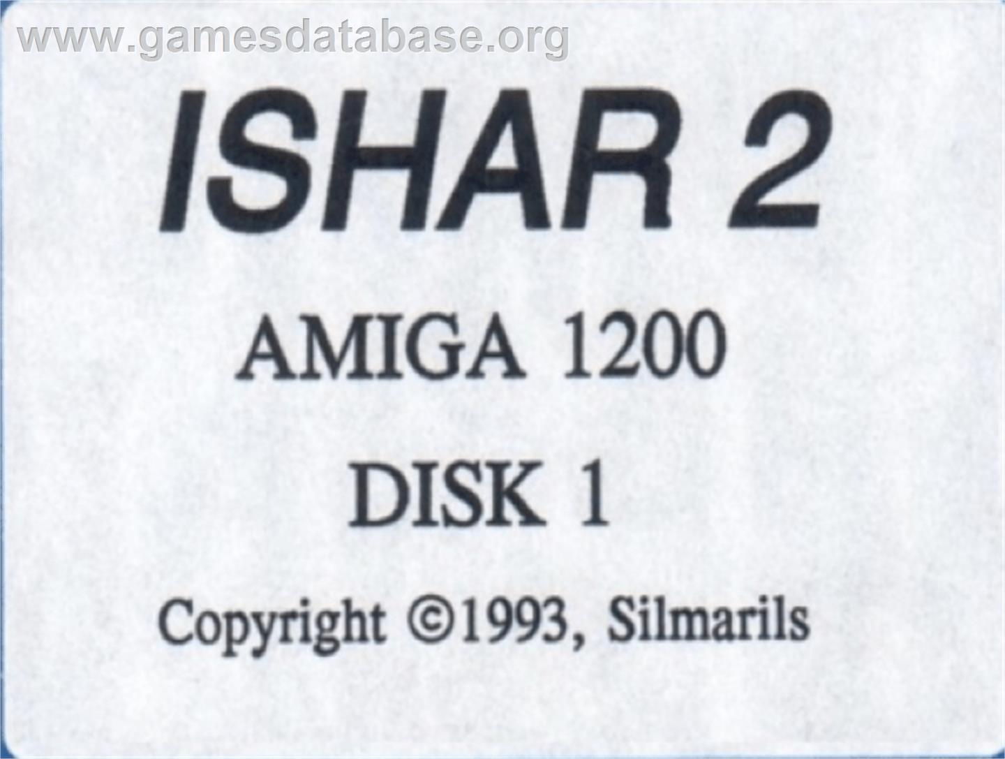 Ishar 2: Messengers of Doom - Commodore Amiga - Artwork - Cartridge Top