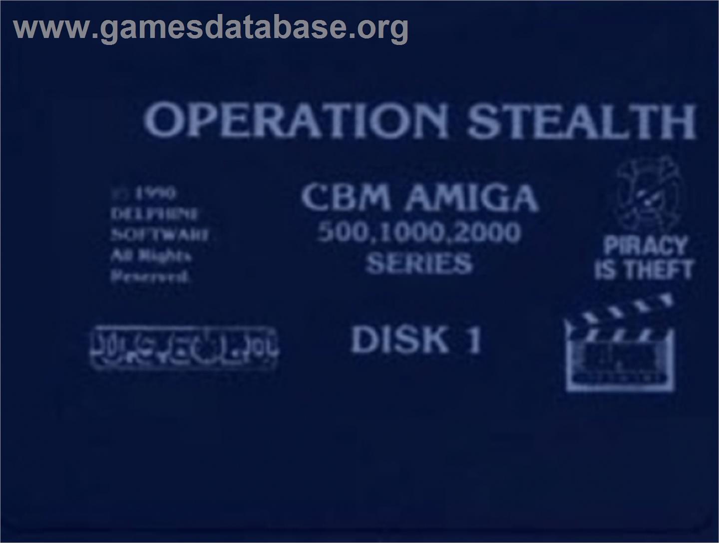 James Bond - The Stealth Affair - Commodore Amiga - Artwork - Cartridge Top