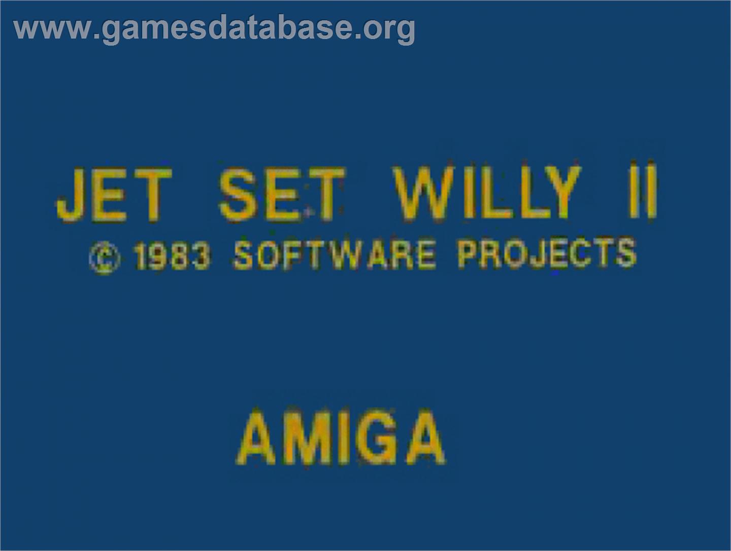 Jet Set Willy 2 - Commodore Amiga - Artwork - Cartridge Top
