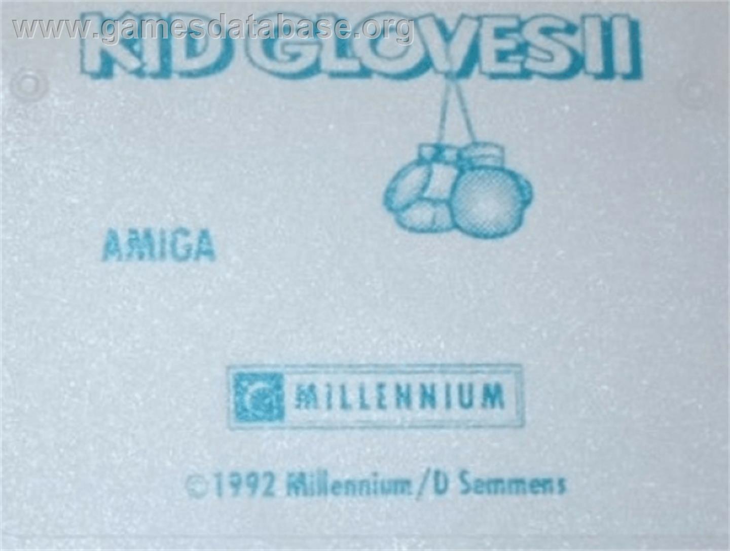 Kid Gloves II: The Journey Back - Commodore Amiga - Artwork - Cartridge Top