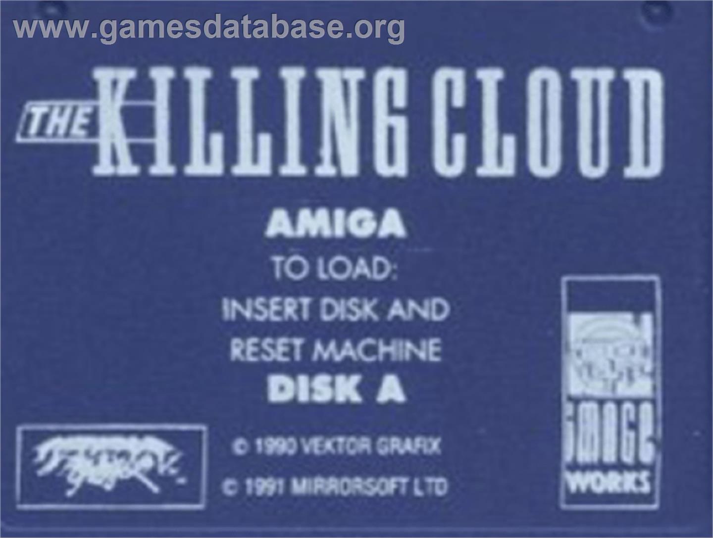 Killing Cloud - Commodore Amiga - Artwork - Cartridge Top