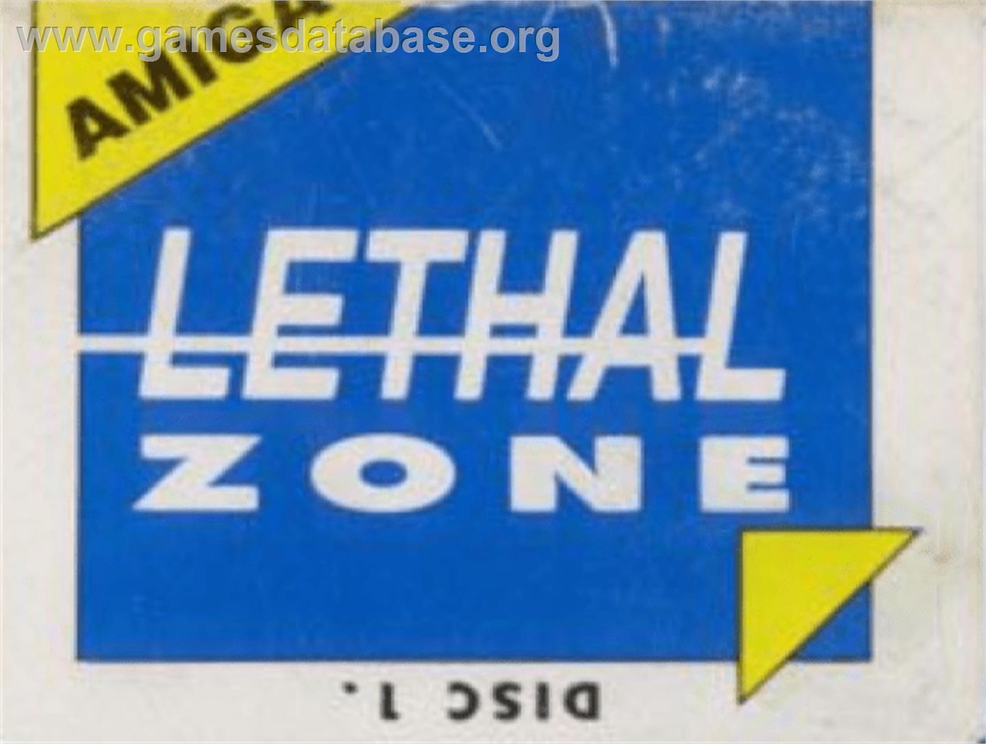 Lethal Zone - Commodore Amiga - Artwork - Cartridge Top