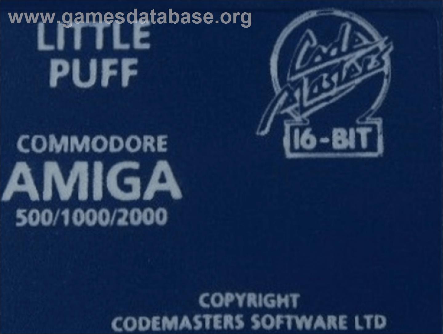 Little Puff in Dragonland - Commodore Amiga - Artwork - Cartridge Top