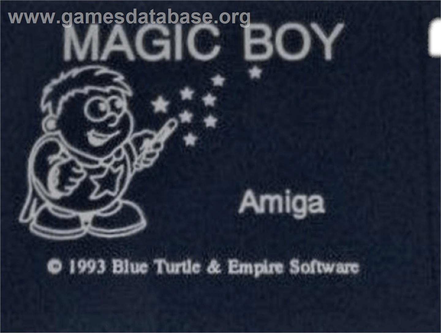 Magic Boy - Commodore Amiga - Artwork - Cartridge Top