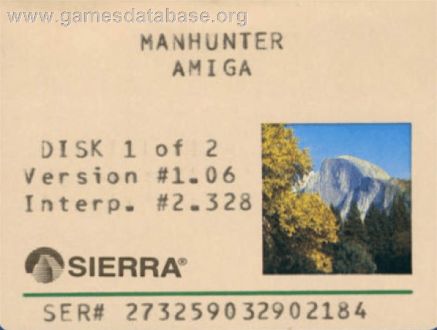 Manhunter: New York - Commodore Amiga - Artwork - Cartridge Top