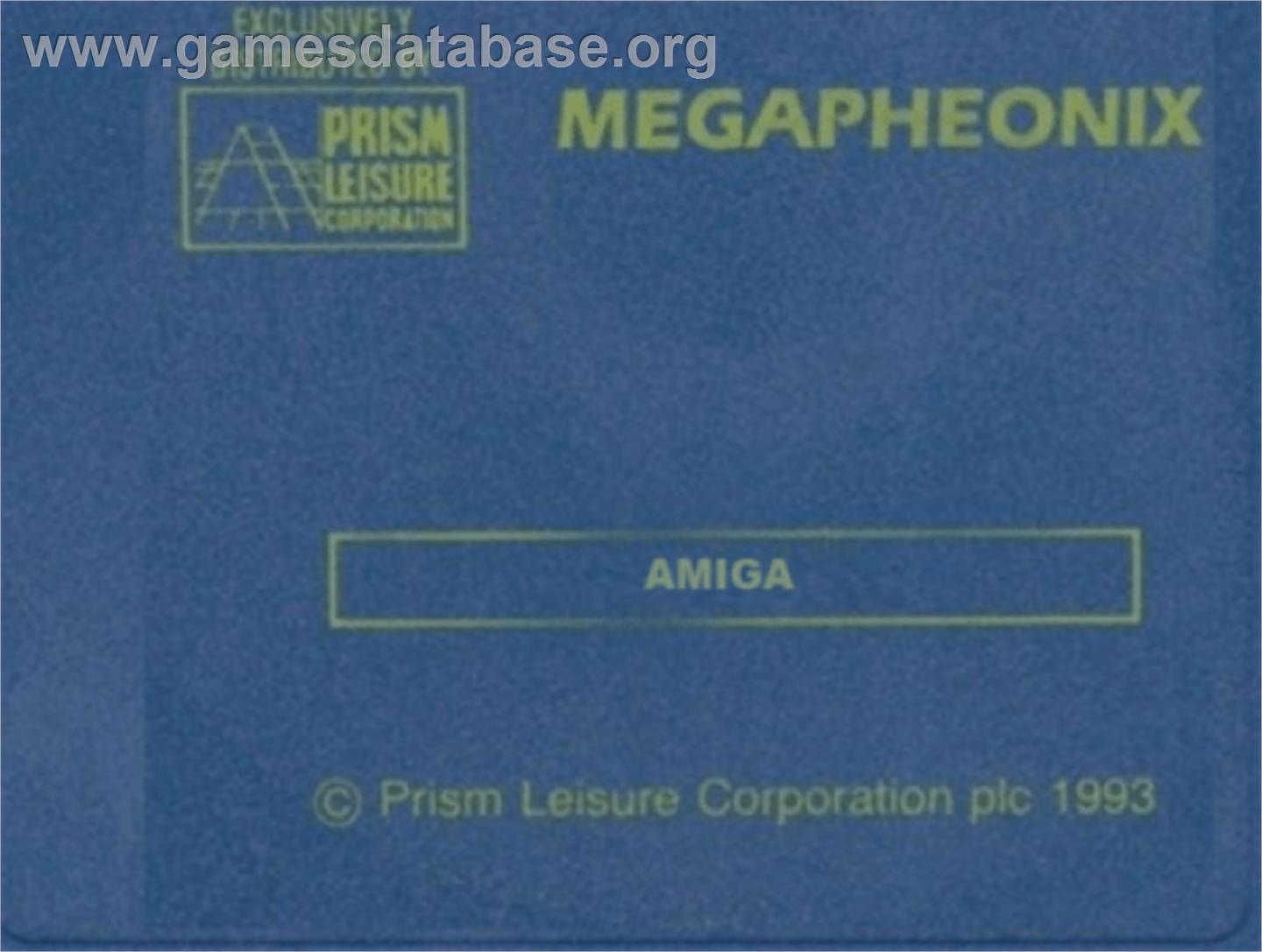 Mega Phoenix - Commodore Amiga - Artwork - Cartridge Top