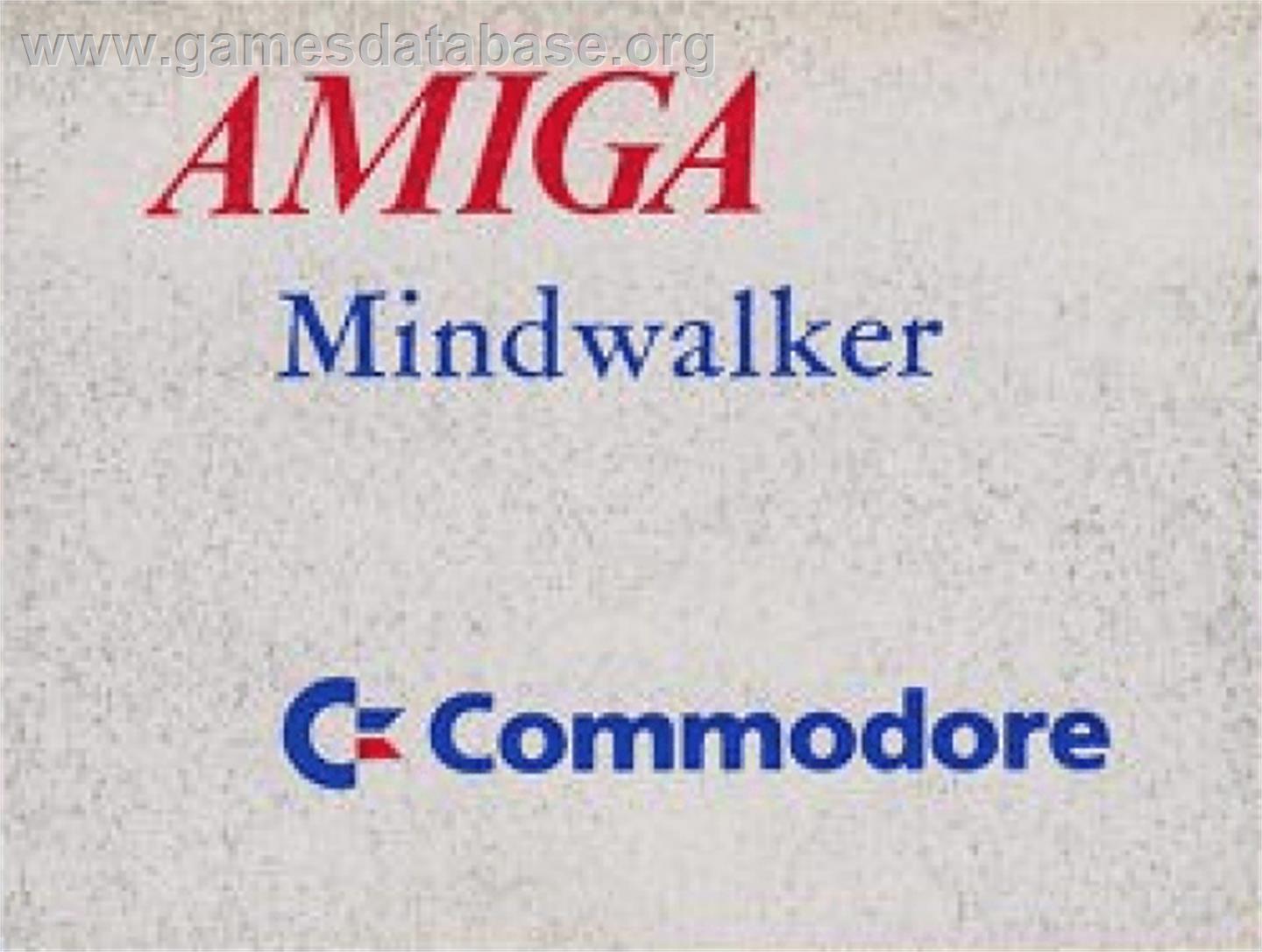 Mind Walker - Commodore Amiga - Artwork - Cartridge Top