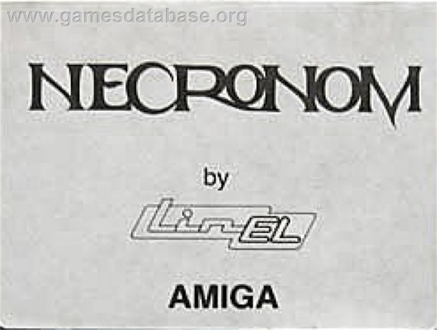 Necronom - Commodore Amiga - Artwork - Cartridge Top