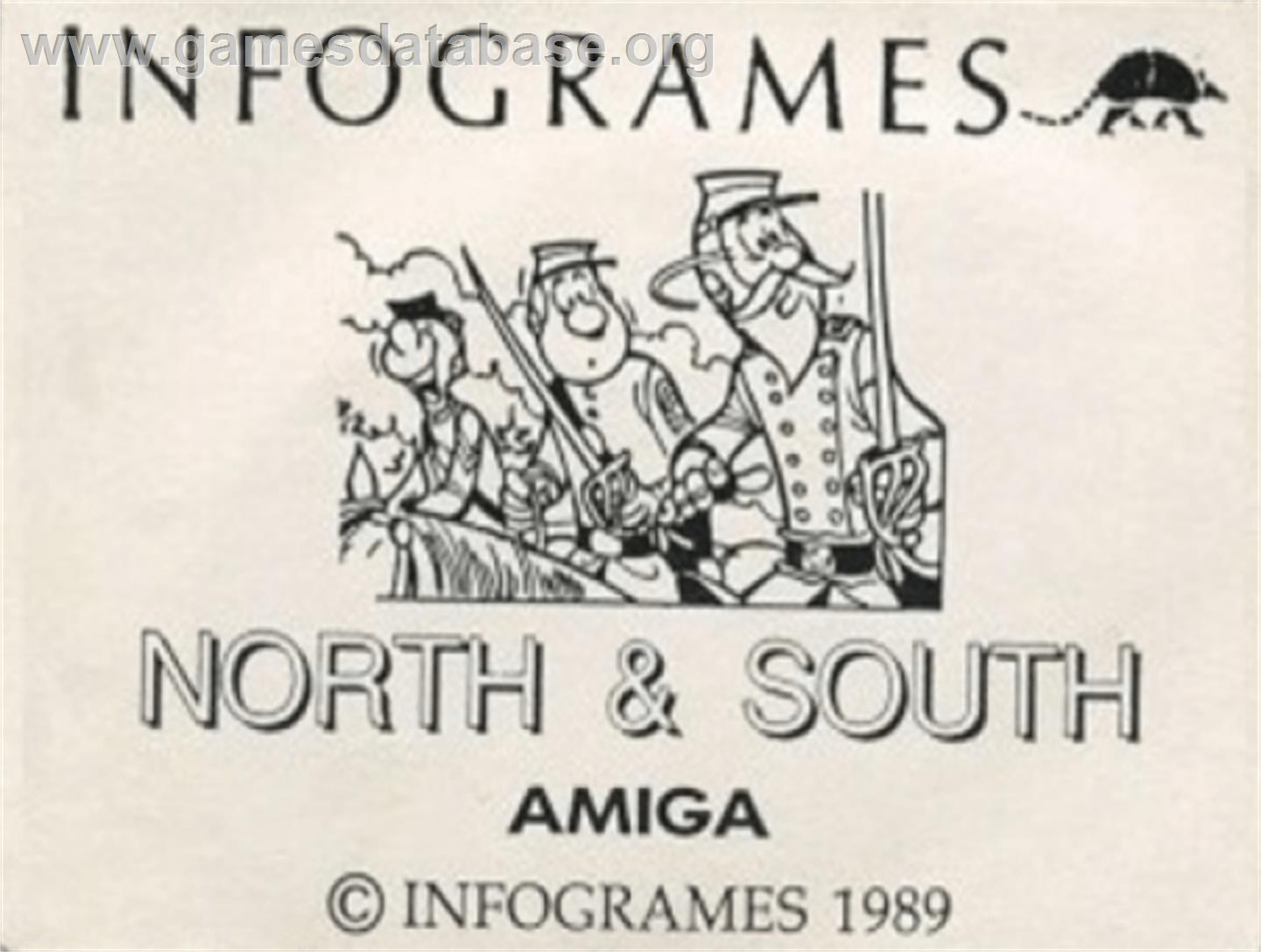 North & South - Commodore Amiga - Artwork - Cartridge Top