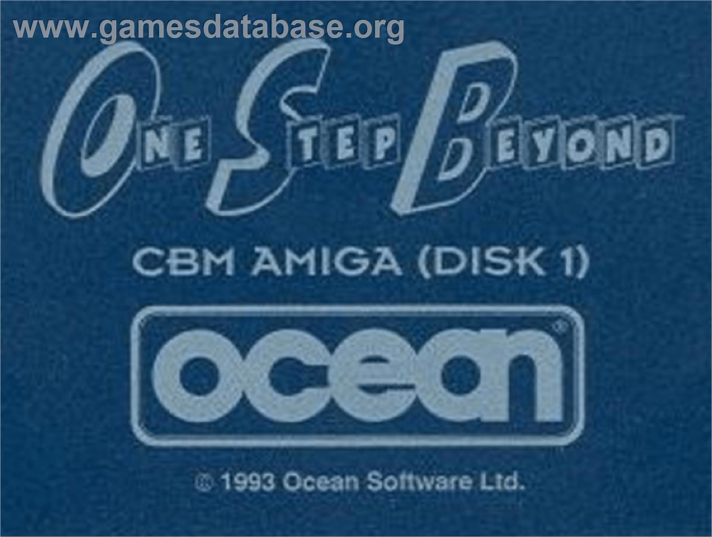 One Step Beyond - Commodore Amiga - Artwork - Cartridge Top