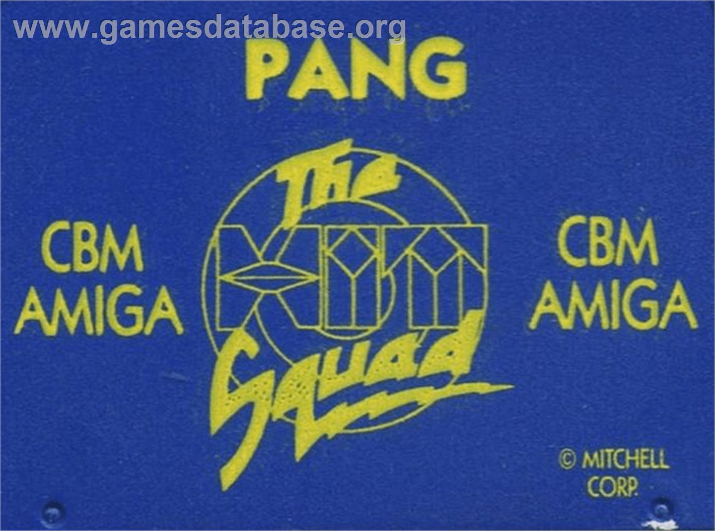 Pang - Commodore Amiga - Artwork - Cartridge Top