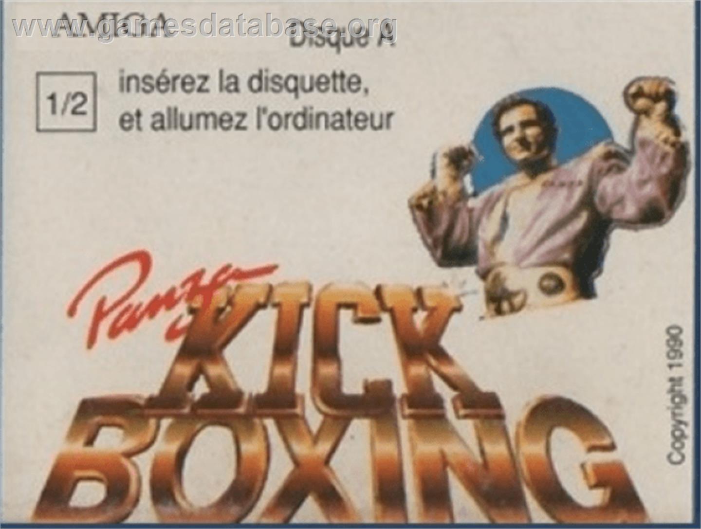 Panza Kick Boxing - Commodore Amiga - Artwork - Cartridge Top