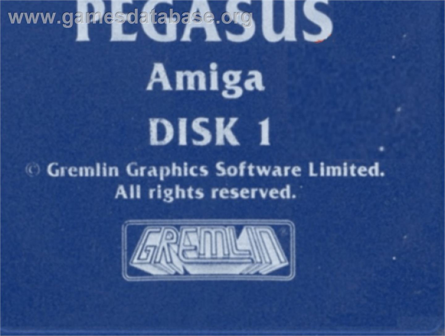 Pegasus - Commodore Amiga - Artwork - Cartridge Top