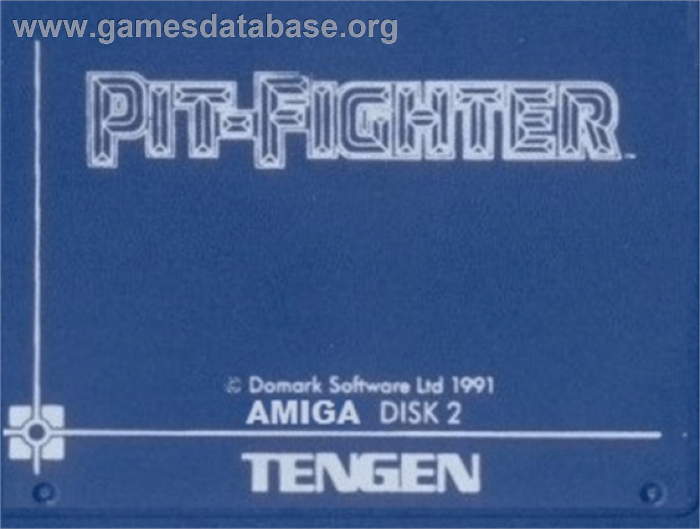 Pit Fighter - Commodore Amiga - Artwork - Cartridge Top