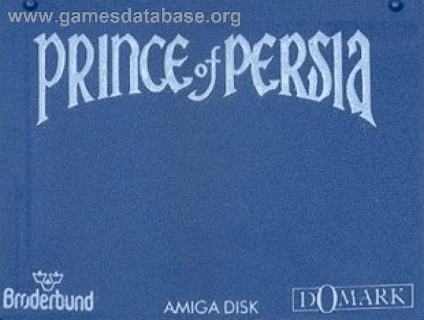 Prince of Persia - Commodore Amiga - Artwork - Cartridge Top
