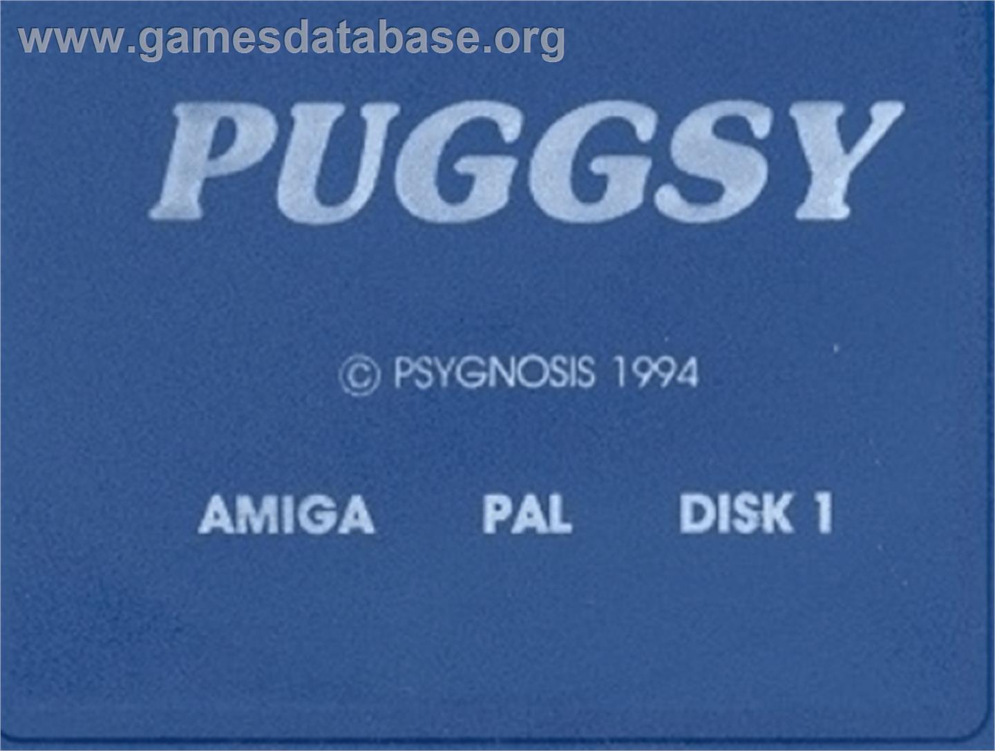 Puggsy - Commodore Amiga - Artwork - Cartridge Top
