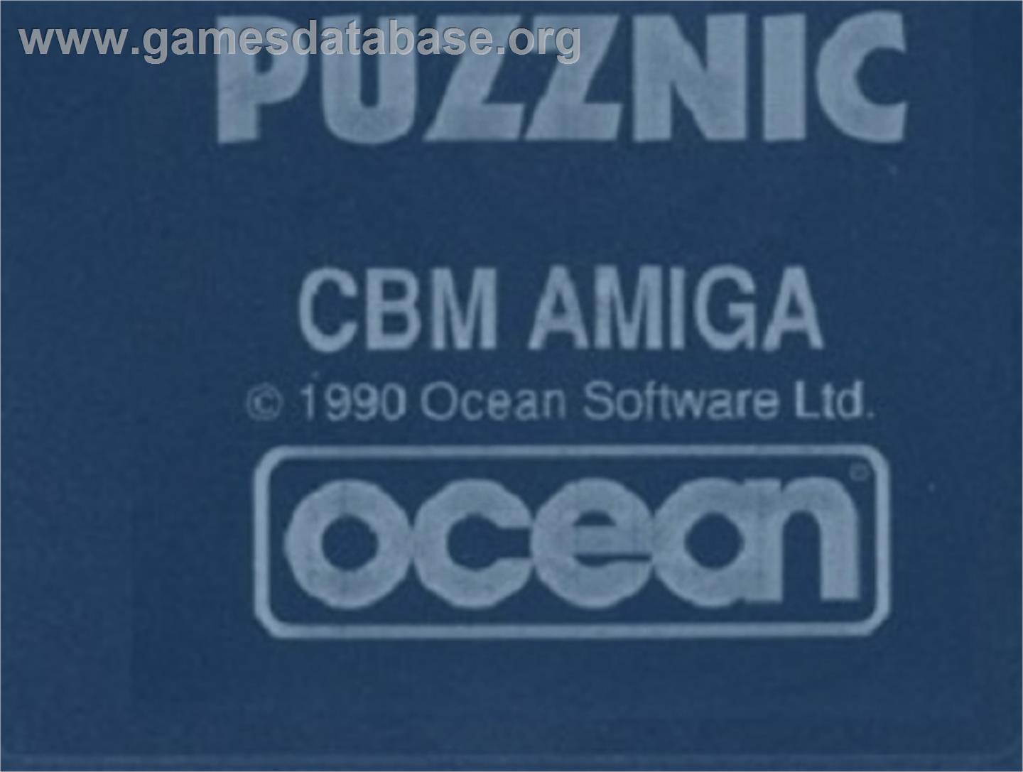 Puzznic - Commodore Amiga - Artwork - Cartridge Top