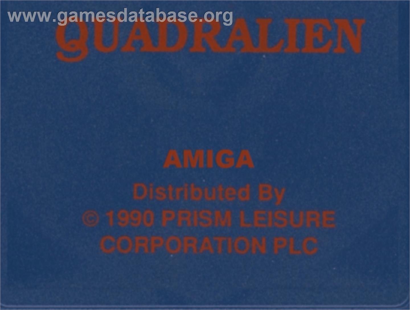 Quadralien - Commodore Amiga - Artwork - Cartridge Top
