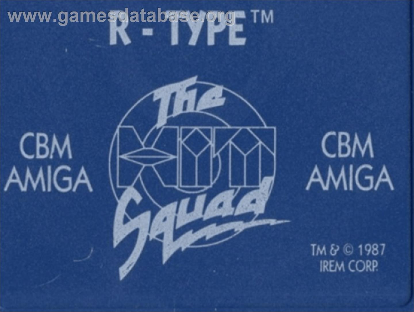 R-Type - Commodore Amiga - Artwork - Cartridge Top