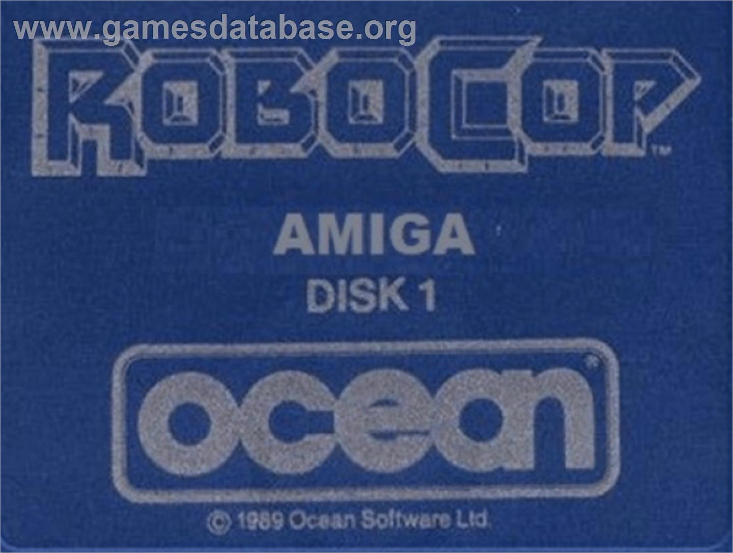 Robocop - Commodore Amiga - Artwork - Cartridge Top