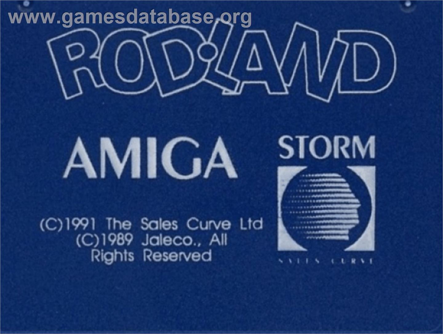 Rodland - Commodore Amiga - Artwork - Cartridge Top