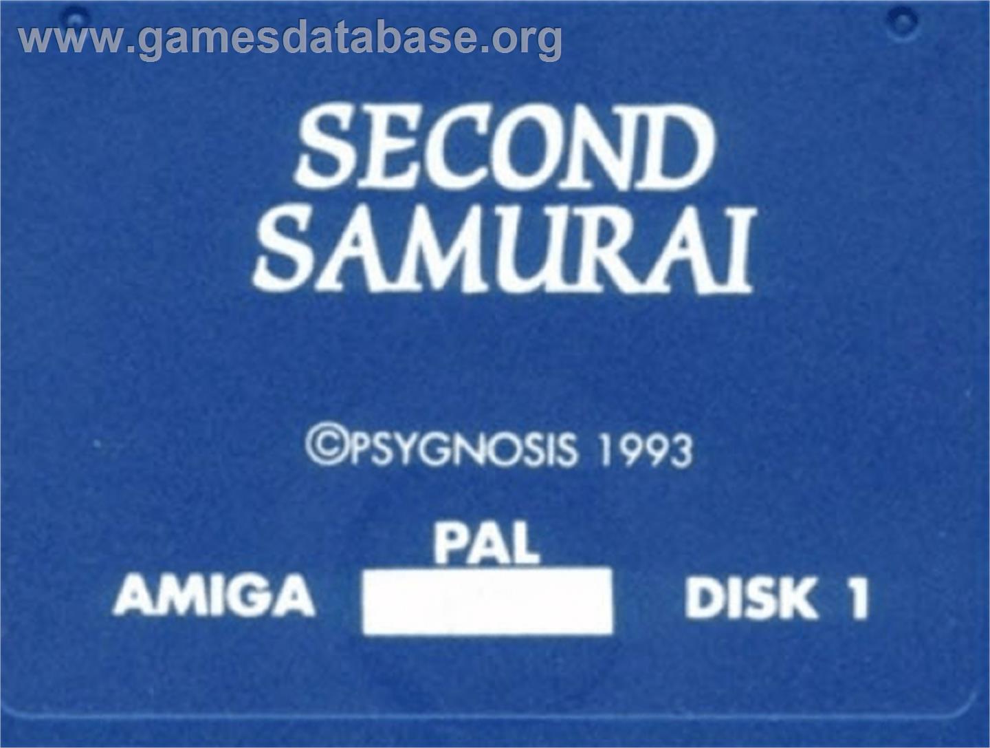 Second Samurai - Commodore Amiga - Artwork - Cartridge Top
