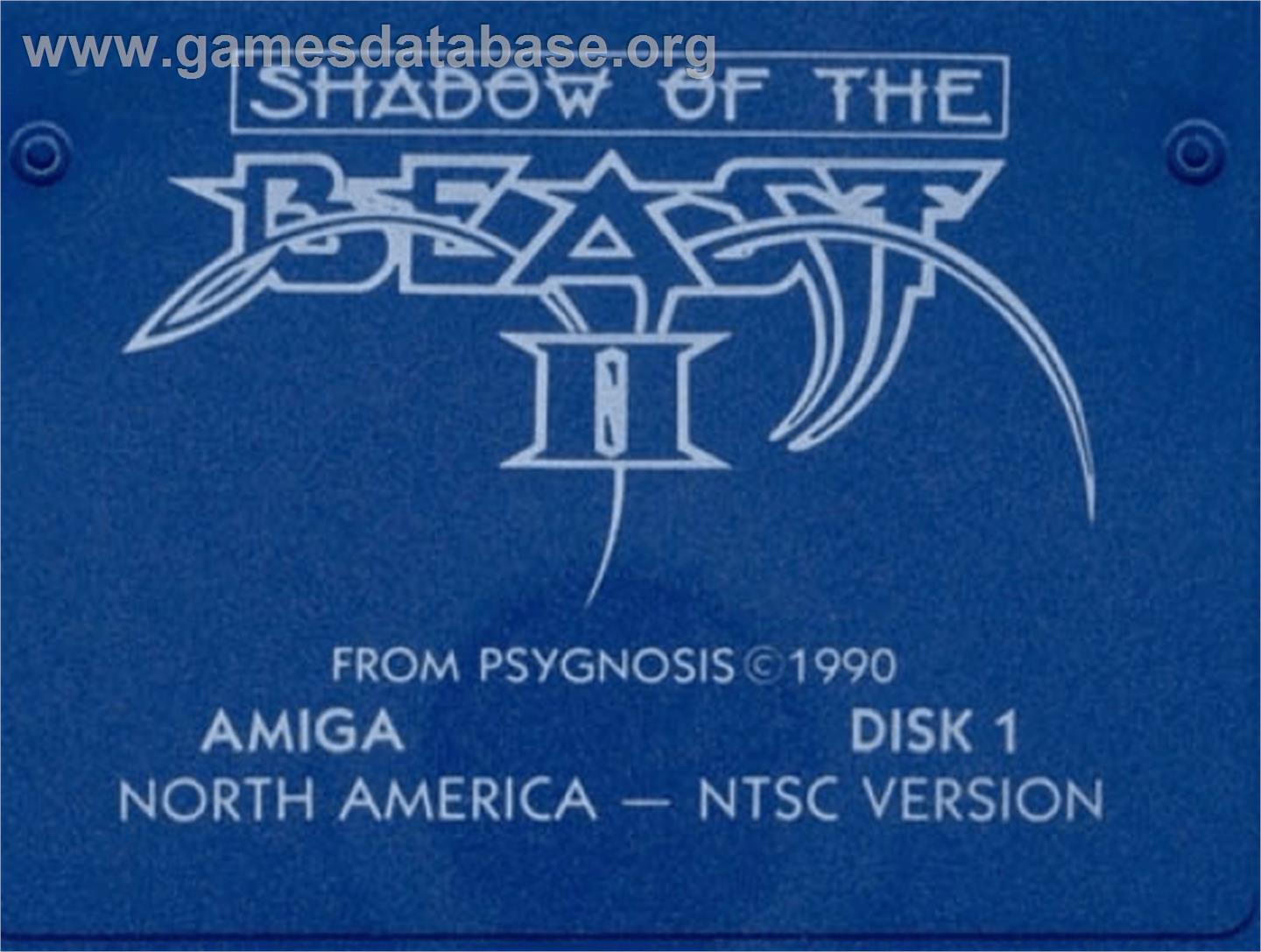 Shadow Of The Beast 2 - Commodore Amiga - Artwork - Cartridge Top