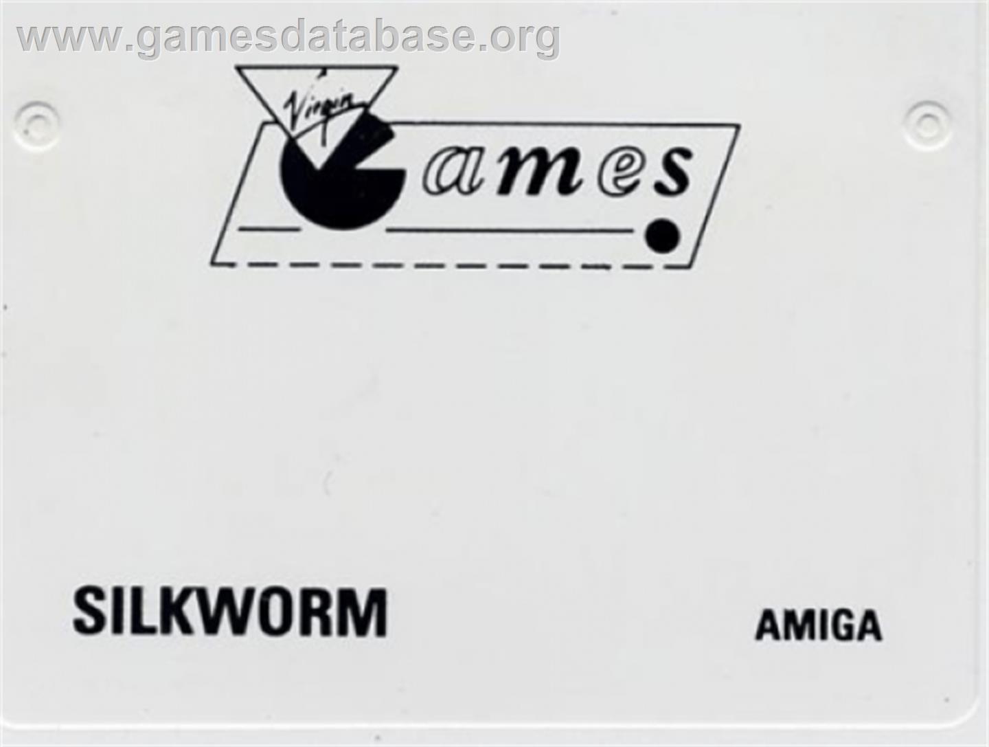 Silkworm - Commodore Amiga - Artwork - Cartridge Top
