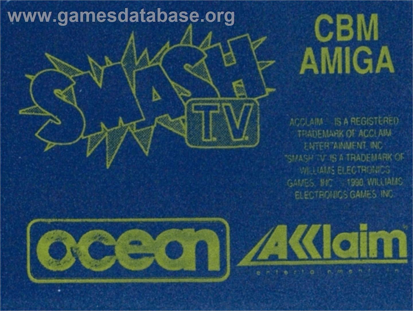 Smash T.V. - Commodore Amiga - Artwork - Cartridge Top