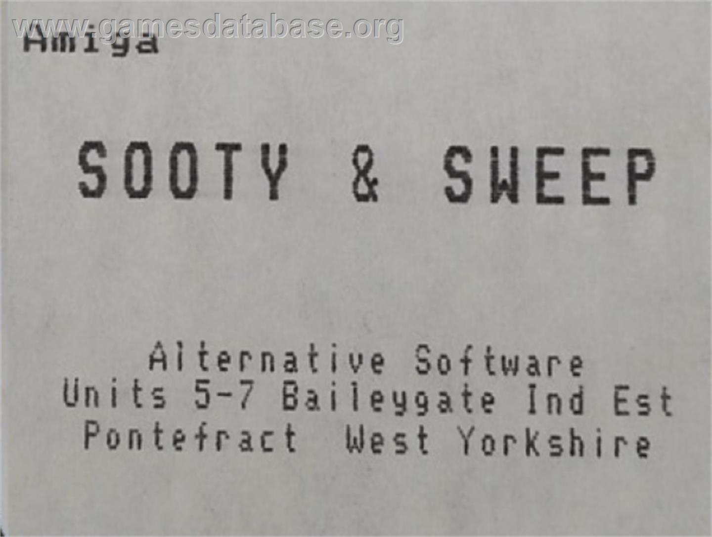 Sooty And Sweep - Commodore Amiga - Artwork - Cartridge Top