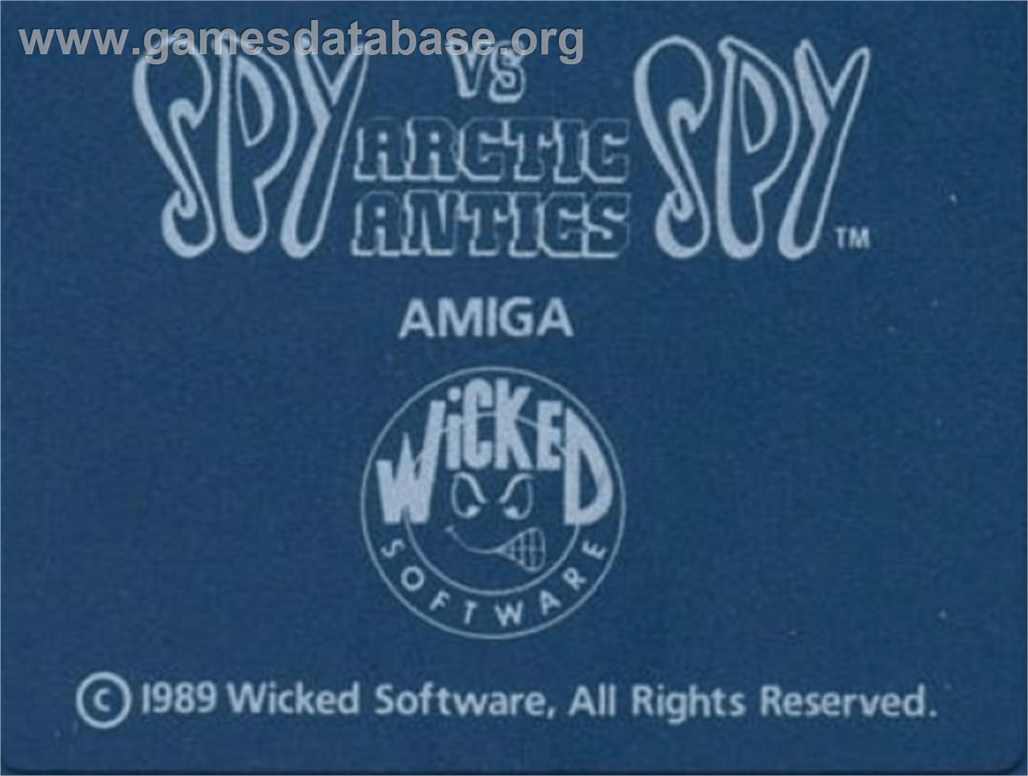 Spy vs. Spy III: Arctic Antics - Commodore Amiga - Artwork - Cartridge Top
