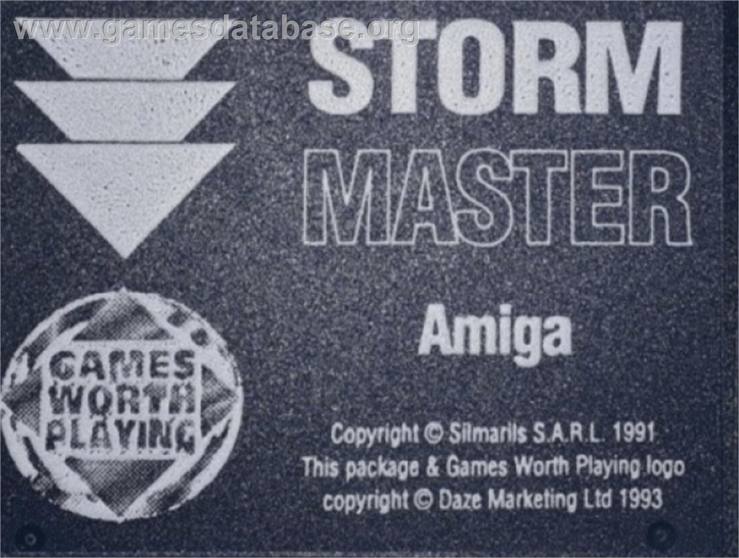 Storm Master - Commodore Amiga - Artwork - Cartridge Top