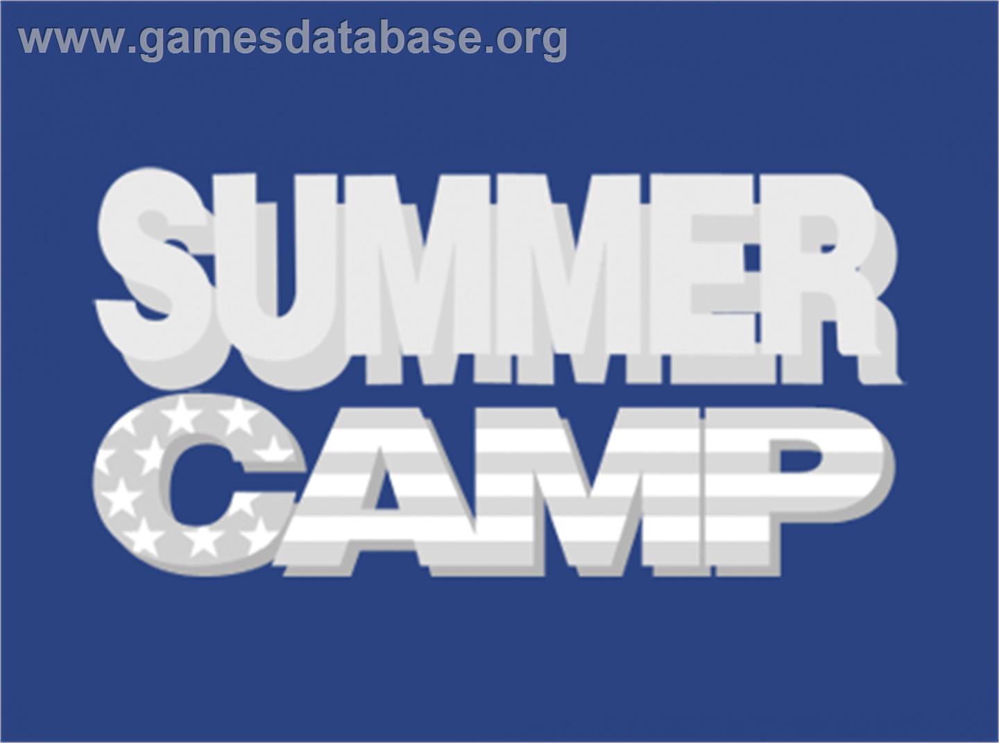 Summer Camp - Commodore Amiga - Artwork - Cartridge Top