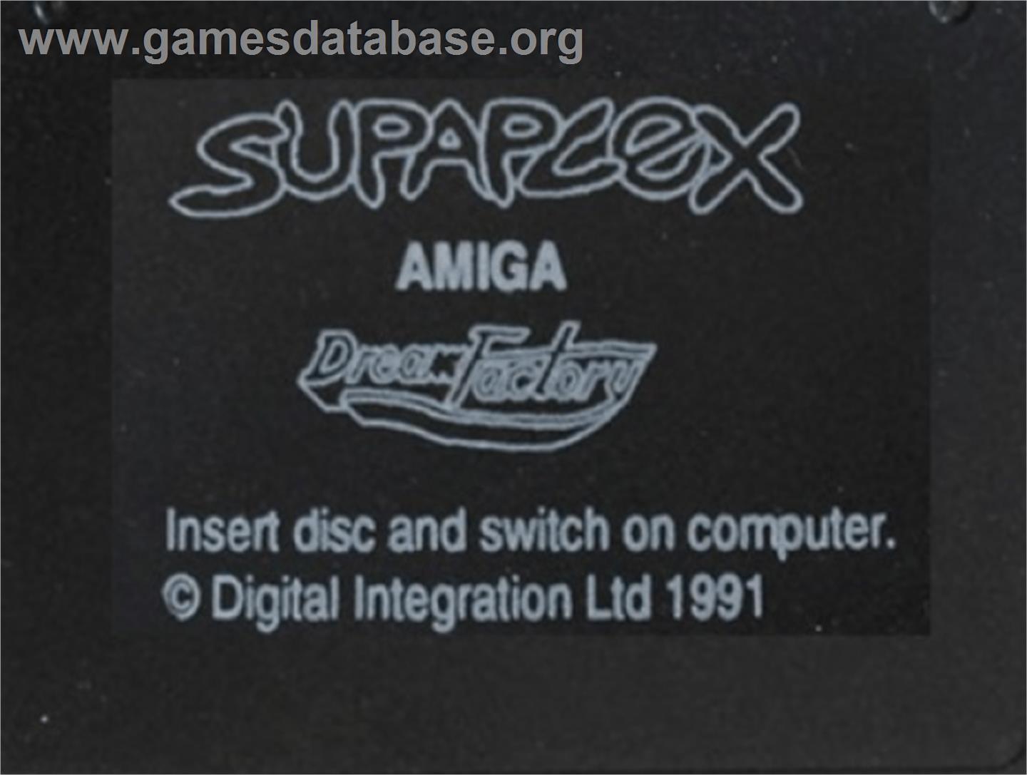 Supaplex - Commodore Amiga - Artwork - Cartridge Top