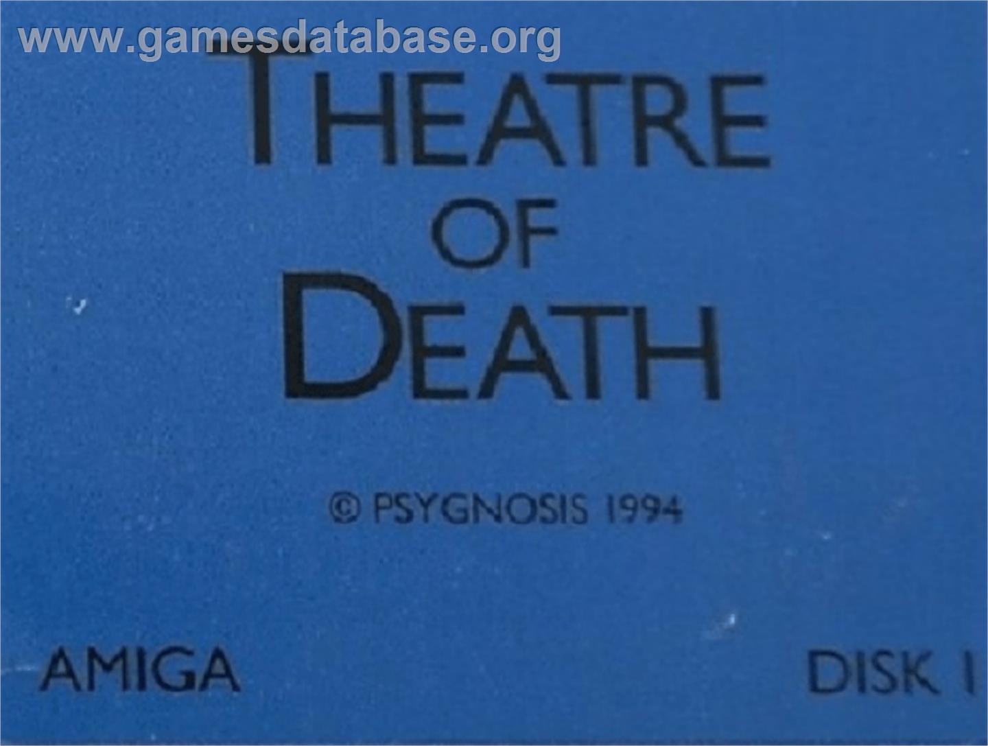 Theatre of Death - Commodore Amiga - Artwork - Cartridge Top