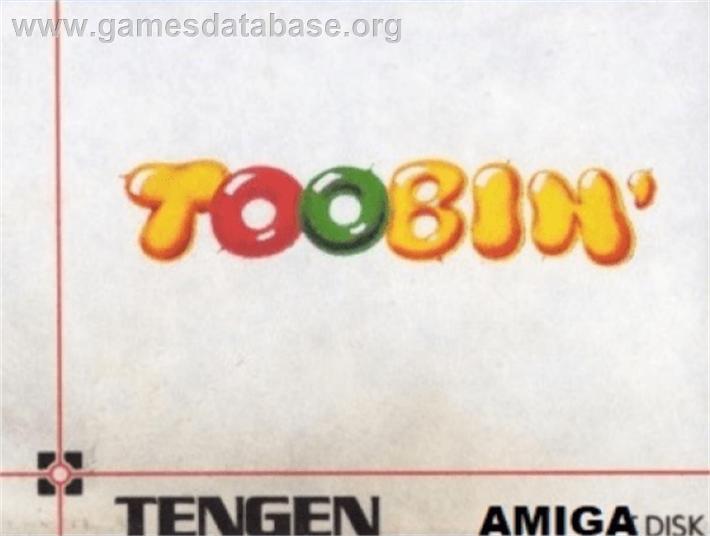 Toobin' - Commodore Amiga - Artwork - Cartridge Top