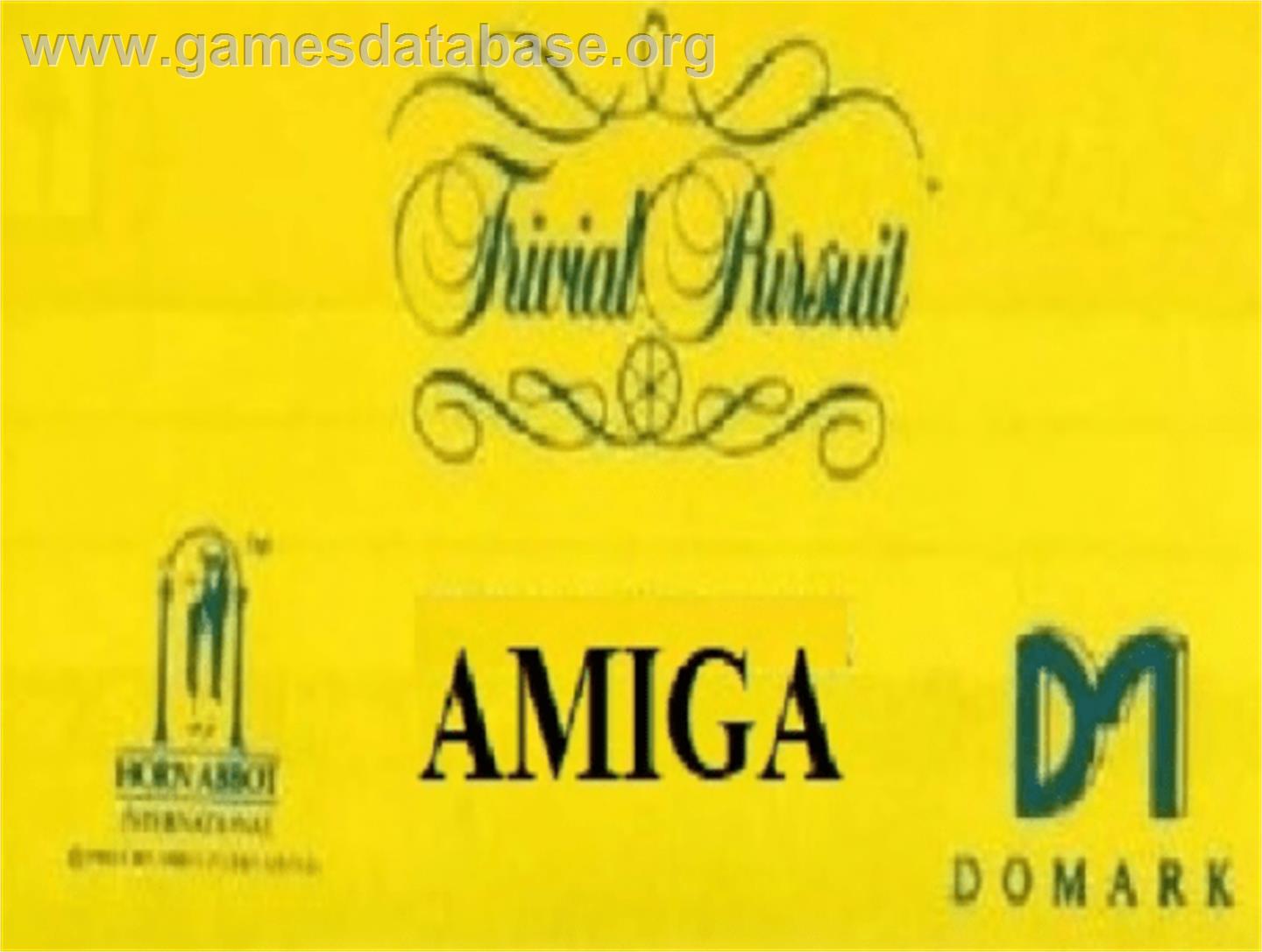 Trivial Pursuit: A New Beginning - Commodore Amiga - Artwork - Cartridge Top